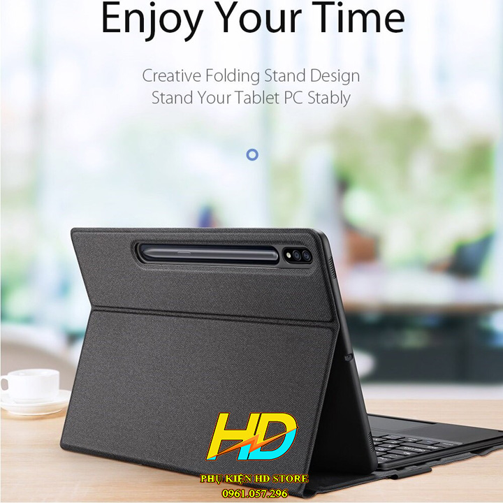 Bao Da Kèm bàn Phím Cho SamSung Tab S7, S7 FE, S7 Plus, Tab S8, S8 Plus, S8 Ultra, Tab S6 Lite , S6 Lite 2022 Chính Hãng Dux Ducis Bàn Phím Kết Nối Bluetooth và Có Di Chuột TrackPad - Hàng Chính Hãng