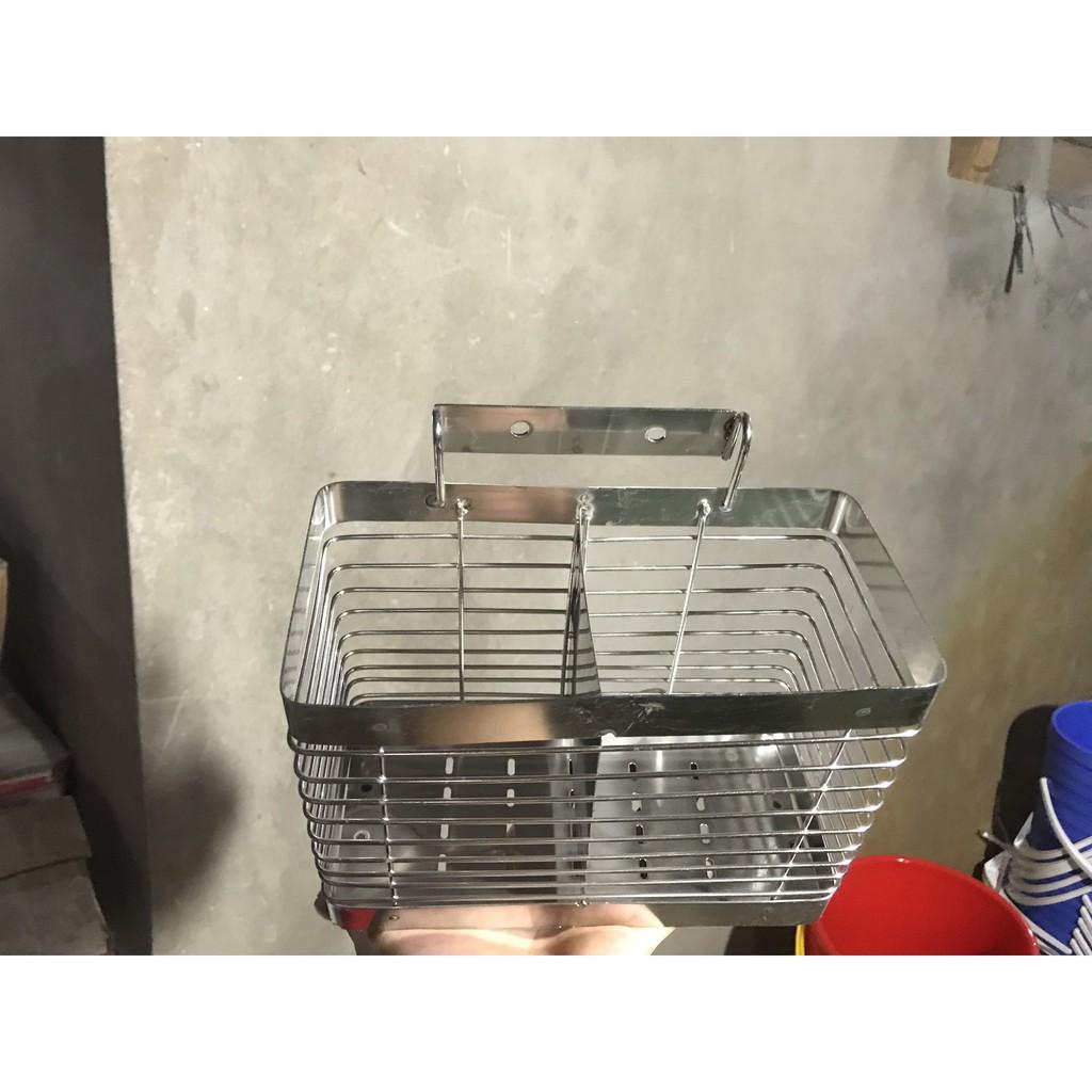 Trạn bát inox 3 tầng , ống đũa inox loại dày hàng đẹp