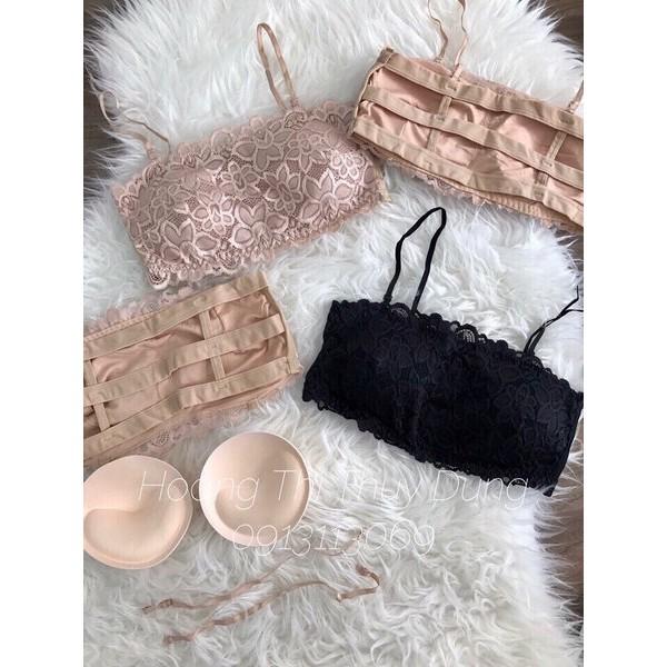 Áo lót, Áo ngực nữ, Áo Bra ren quây đệm dày nâng ngực,hàng cao cấp túi zip T037