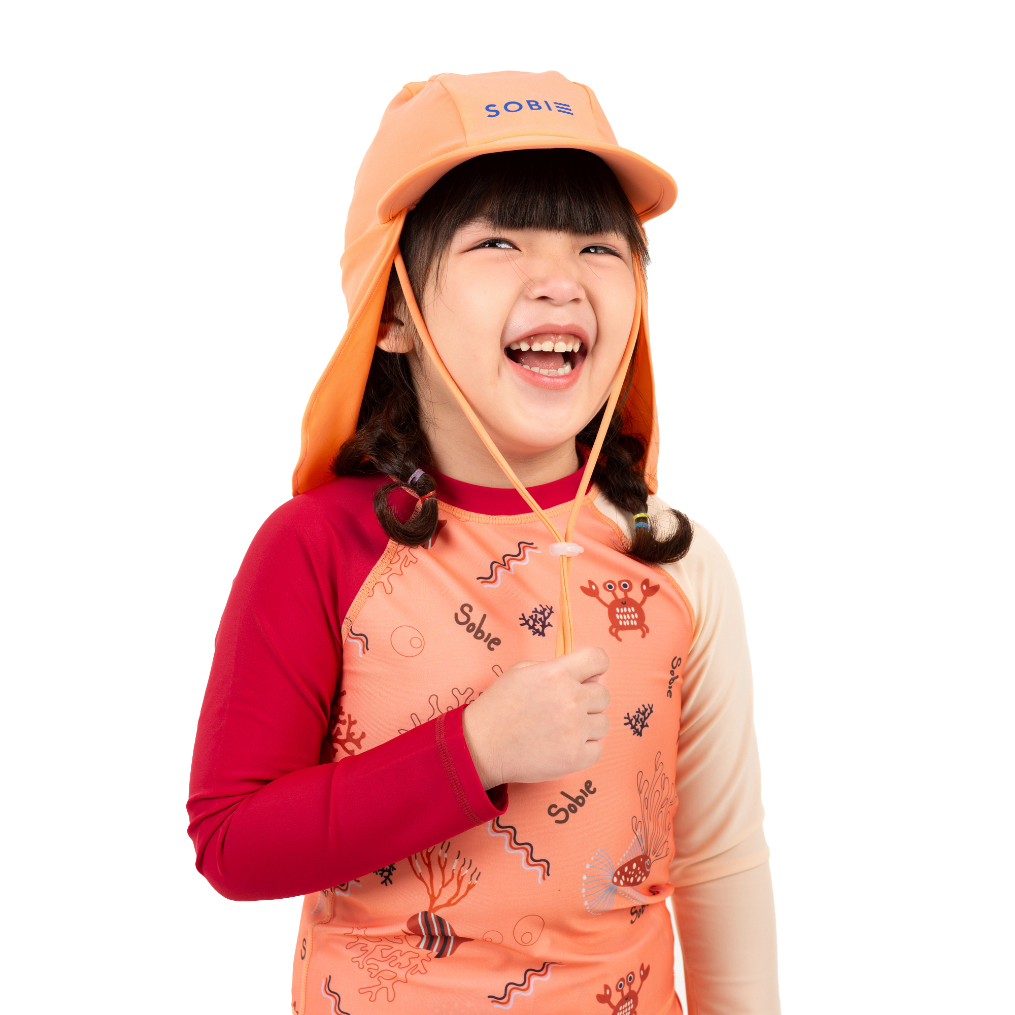 Nón chống nắng trẻ em Orange Sunset SOBIE