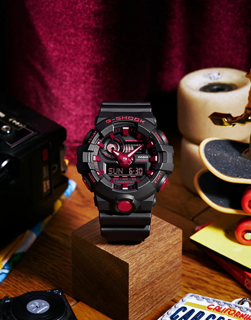 Đồng Hồ Casio Nam G-Shock dây nhựa GA-700BNR-1ADR