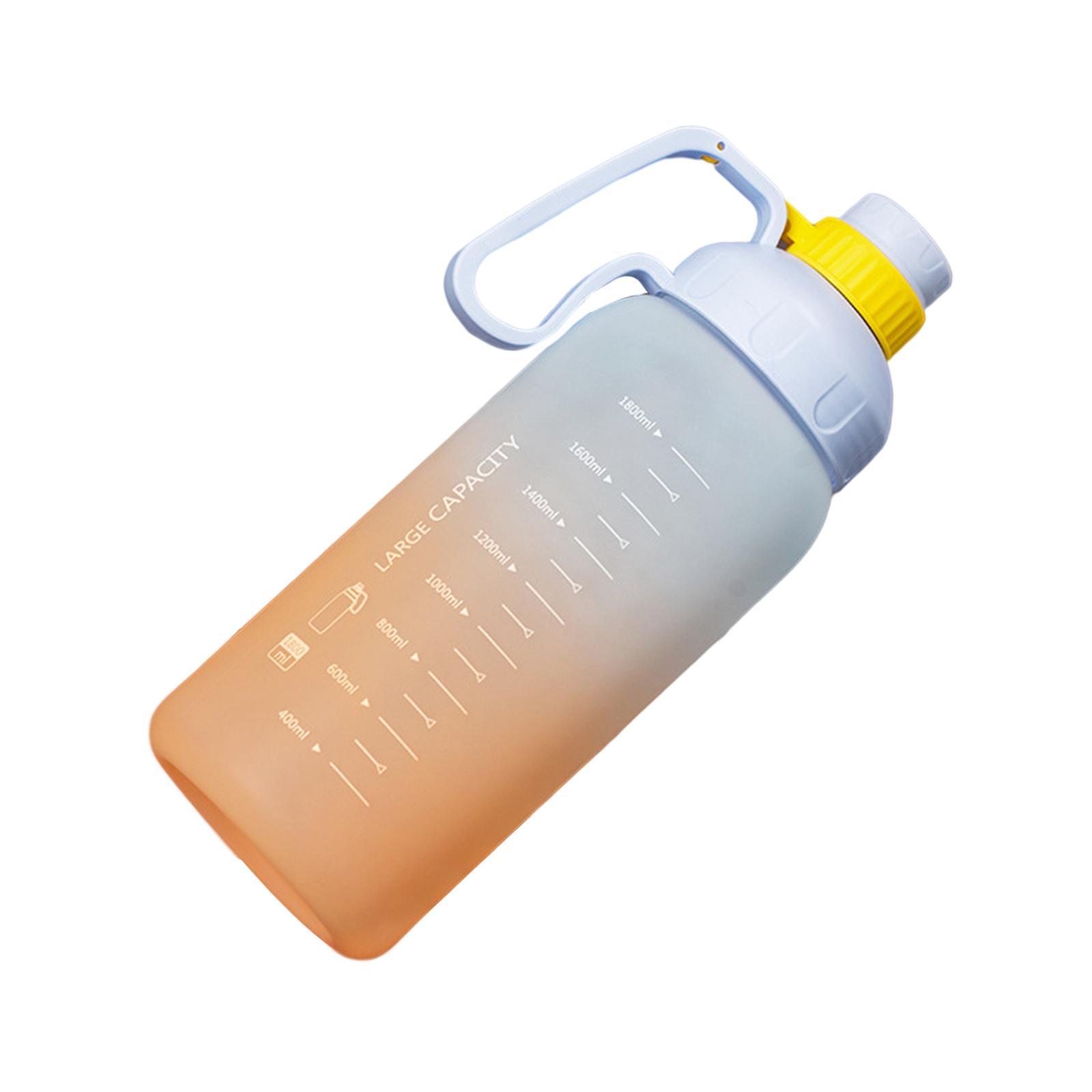 1800ML Large Capacity Reusable Motivational Water Bottle Jug Drinking Kettle for Sports Running Cycling