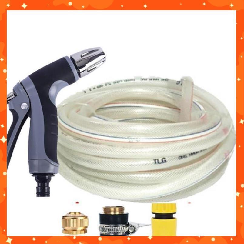 Bộ dây và vòi xịt rửa xe tưới cây tăng áp 3-5m 206817