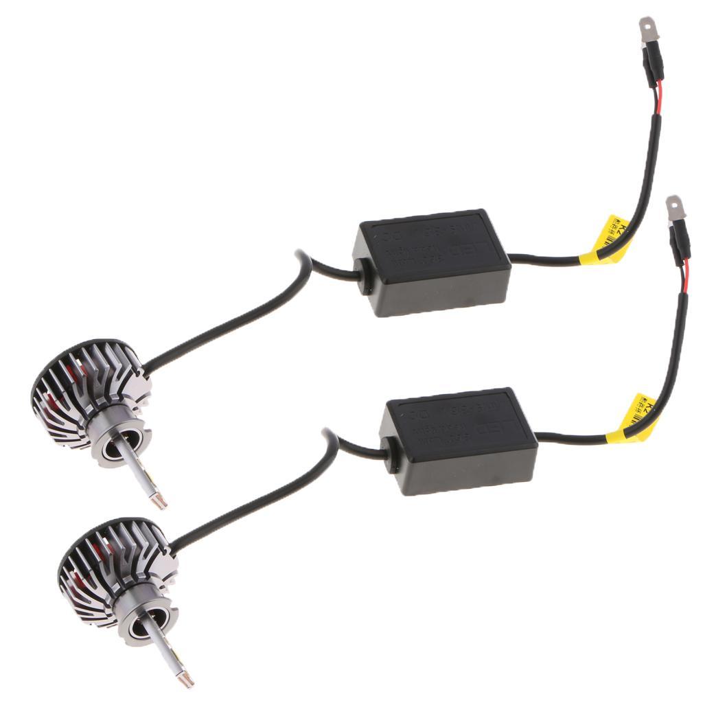 2X H3 3-color 6000K 3000K 4300K MINI LED Headlight Replacement Conversion Kit