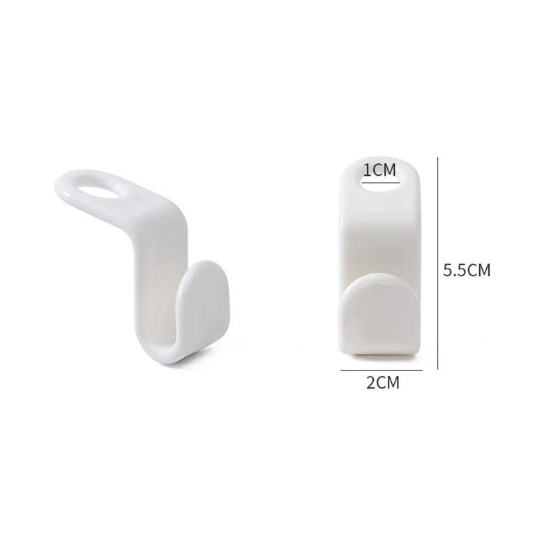 Đầu Nối Móc Treo Quần Áo Bằng Nhựa Đa Năng Tiết Kiệm Không Gian Tiện Lợi