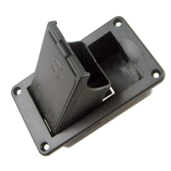 Guitar Bass Parts Black Battery Hold Box Cover Container for Active Pickup