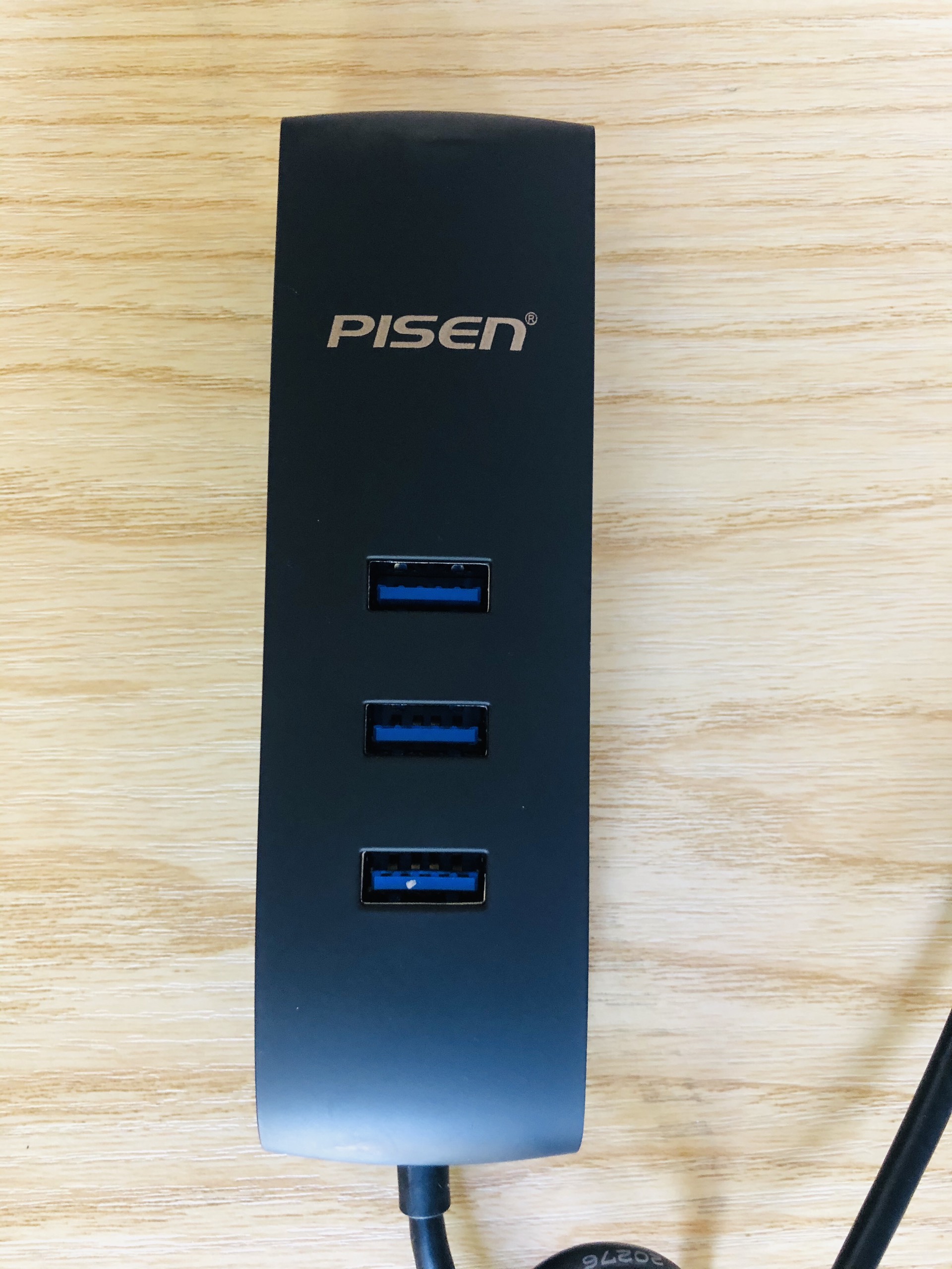 Bộ chuyển đổi Pisen USB - C TS-E116 ( Chuyển Type C sang 3 x USB 3.0vaf 1 x LAN 1Gb _ màu ngẫu nhiên _ Hàng chính hãng