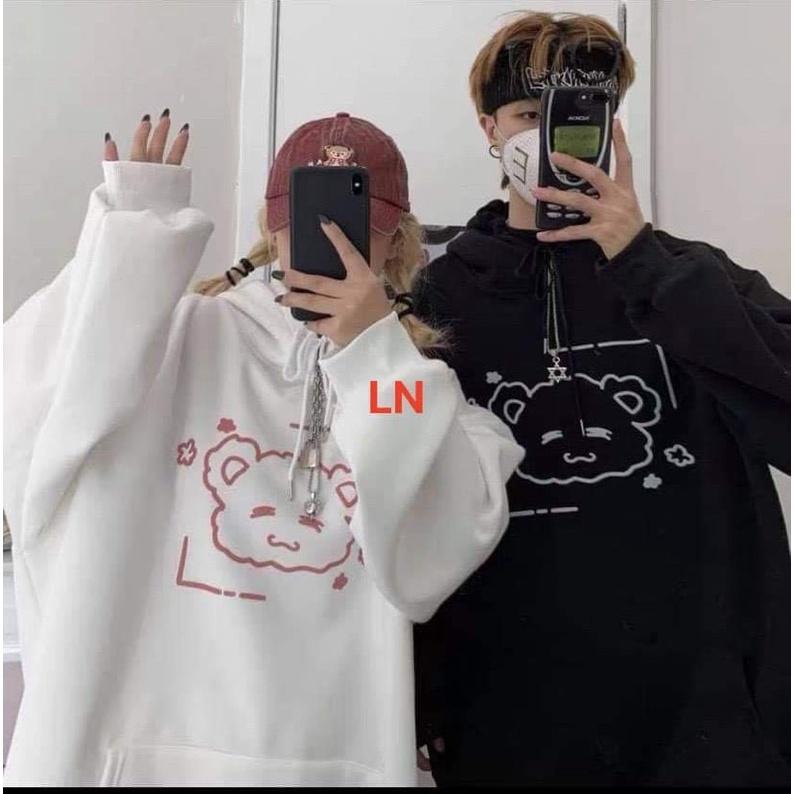 Áo hoodie gấu ô vuông TH6