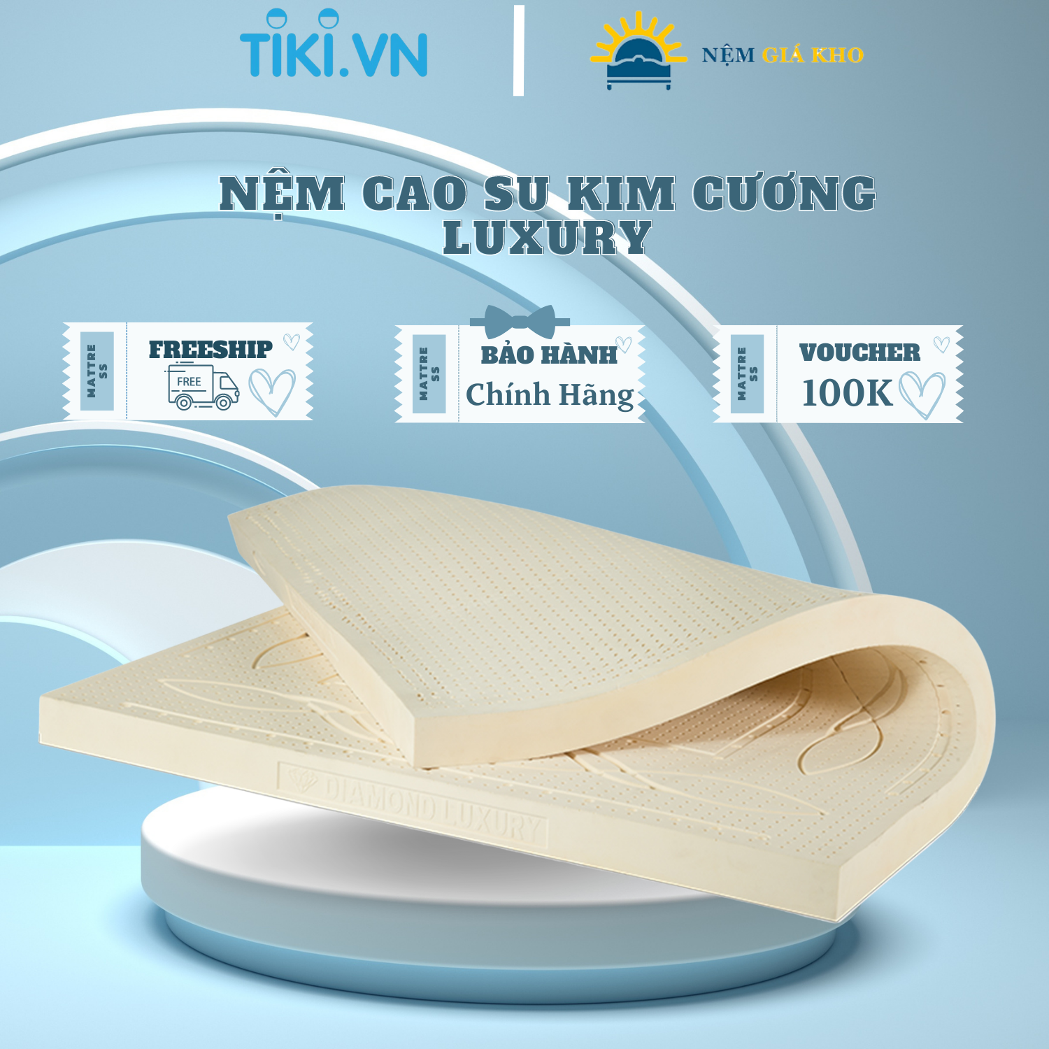 NỆM CAO SU KIM CƯƠNG DIAMOND LUXURY