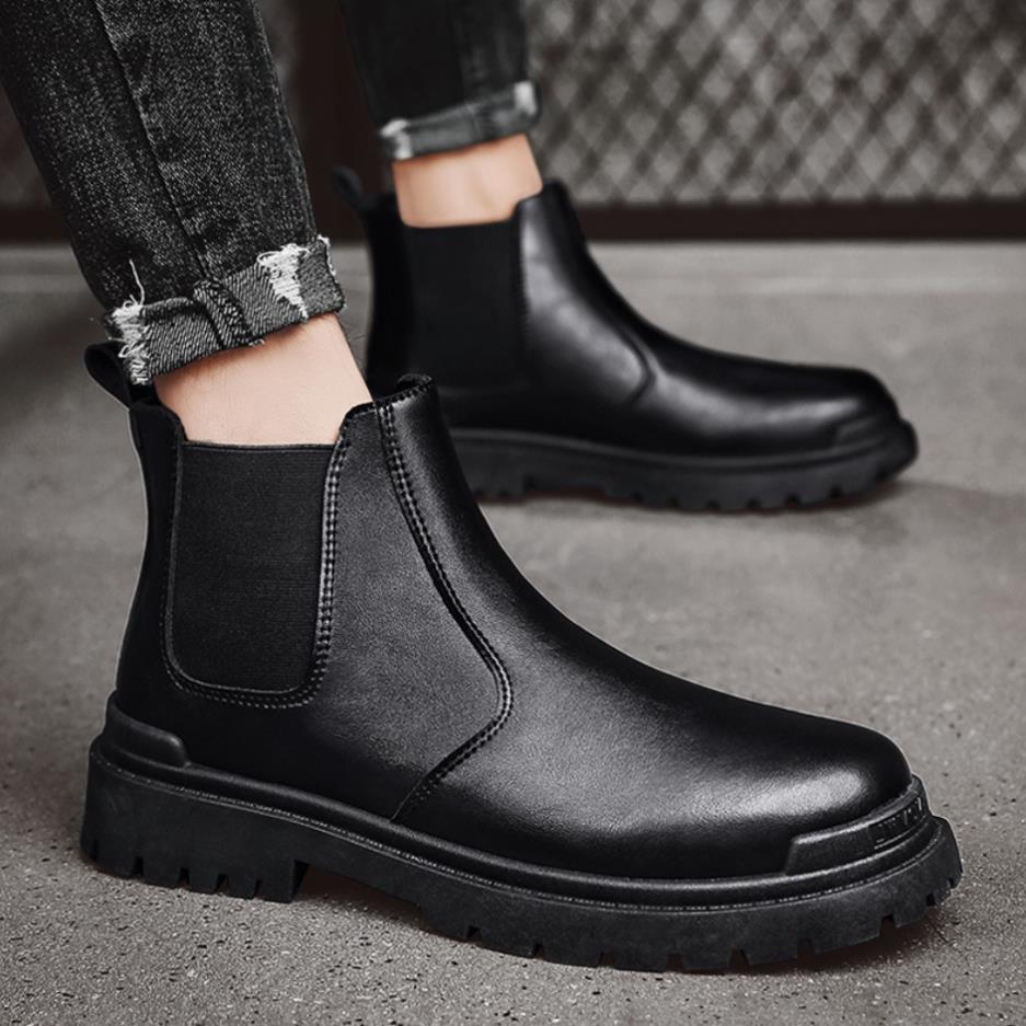 Hàng cao cấp BST Chelsea boots - Giày bốt da nam - Bốt cổ cao - tăng chiều cao 7 cm Vintage S1 new 2022