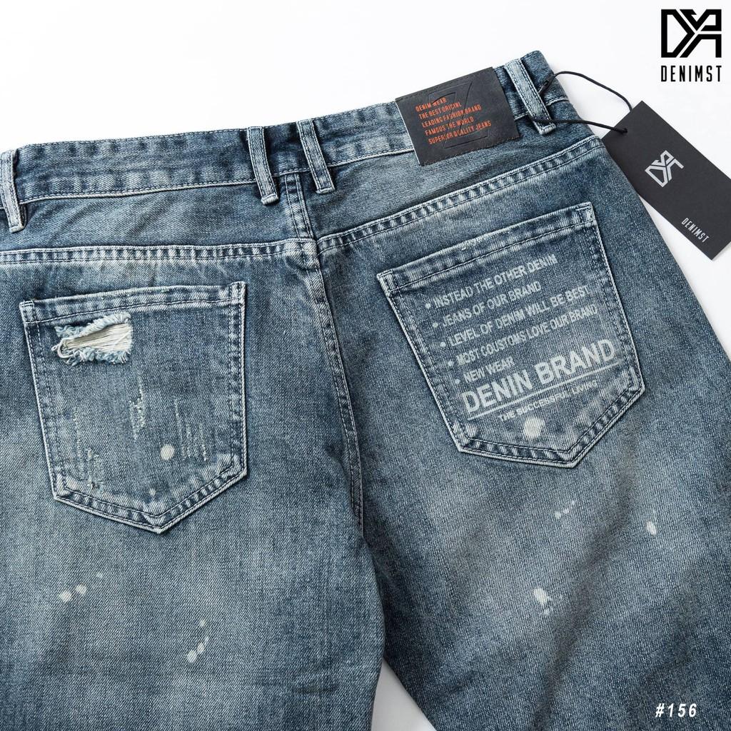 Quần short jeans xanh rách TEMBLEZ 156