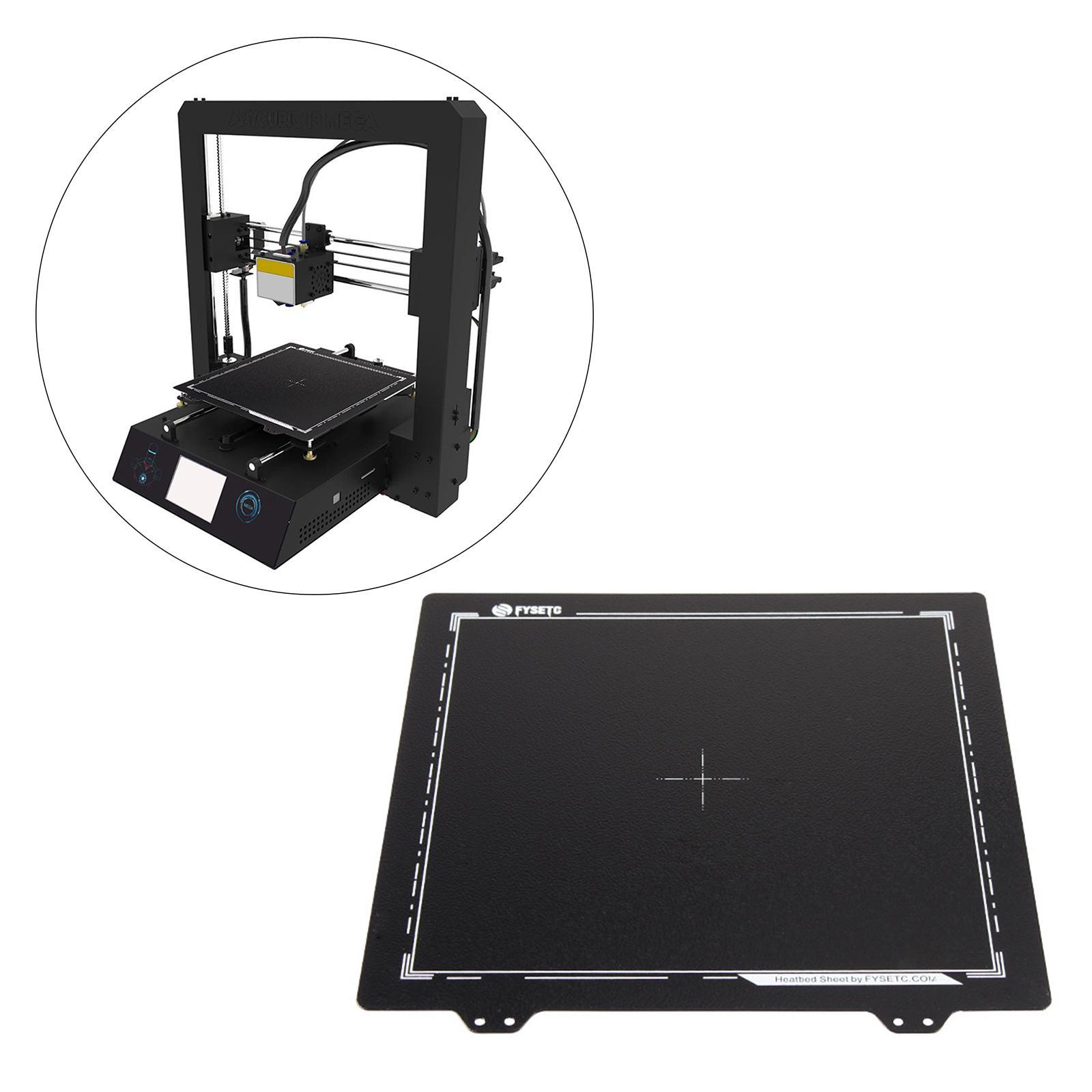3D Printer Build Surface PEI Spring Steel Sheet Build Plate PEI Bed Plate Heat Resistance Removable Flexible Parts for Anet A8