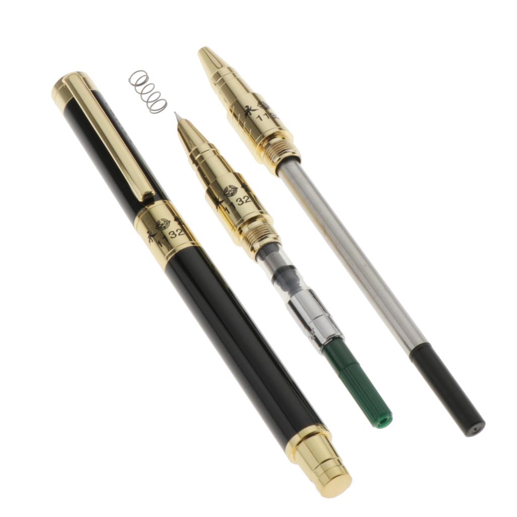 3Pc/Set Fountain Pen with Ink Smooth Elegant Writing - Best Fountain Pens Collection - Gift Pen Ready