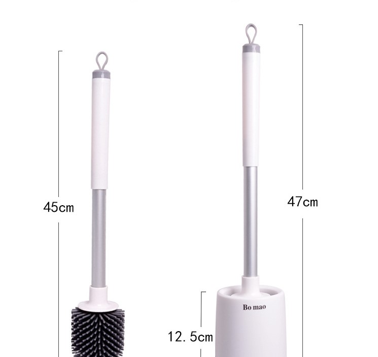 [DÒNG CAO CẤP] Bộ chổi cọ rửa nhà vệ sinh silicon ,chổi nhà tắm, cọ toilet siêu sạch, có chỗ để dung dịch cọ rửa, kiểu treo tường đa năng