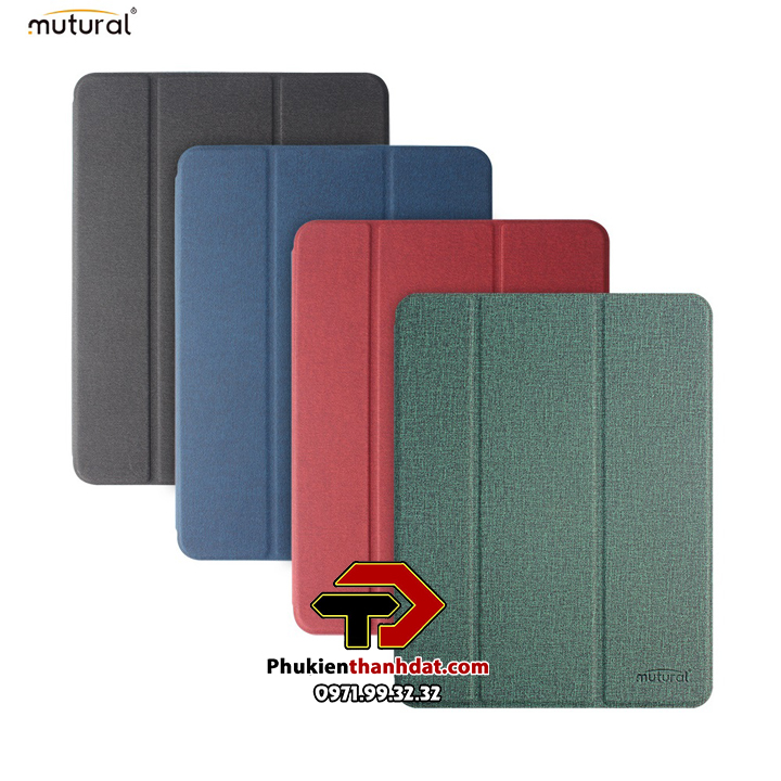 Bao da chống sốc cho iPad Pro 11 2022 M2 chính hãng Mutural có ngăn để bút - Hàng chính hãng