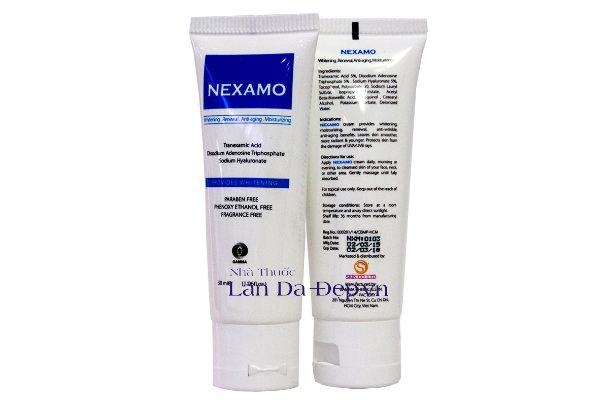 NEXAMO - Kem bôi Trắng Da, Chống Lão Hóa và Giữ Ẩm Da