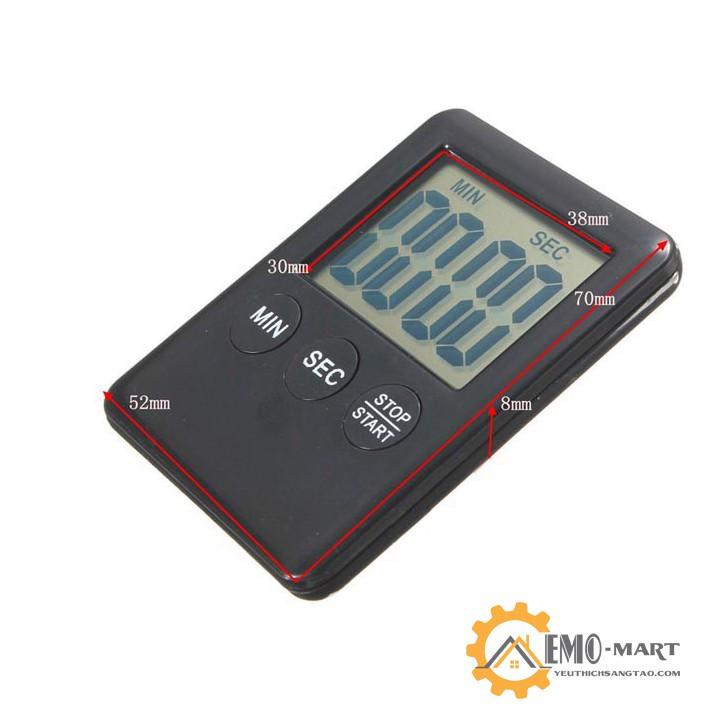 Đồng hồ bấm giờ mini ️ ️ Nhỏ gọn - Tặng kèm Pin - Âm thanh rõ ràng - Màn LCD sắc nét - Có nam châm mặt sau