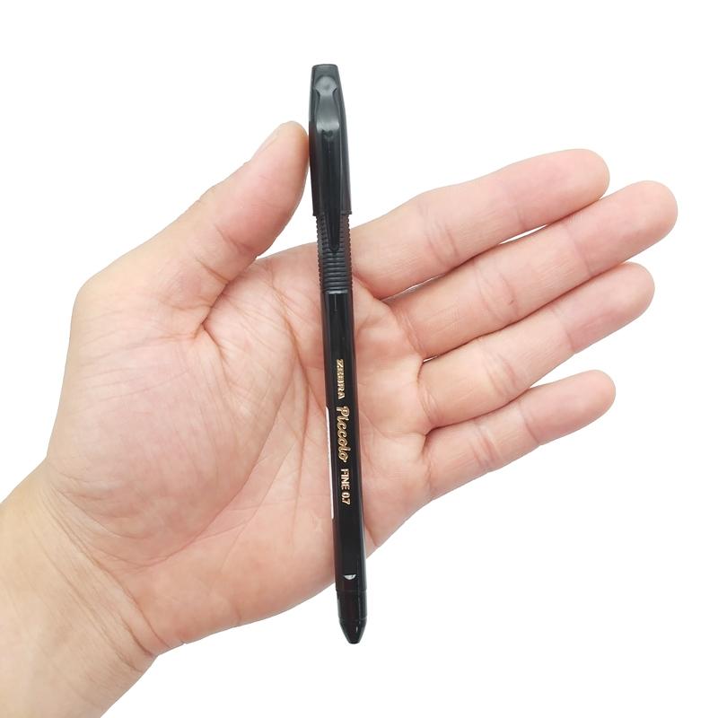 Bút Bi Zebra Piccolo 0.7mm C-BA37-ZA-BK - Mực Đen
