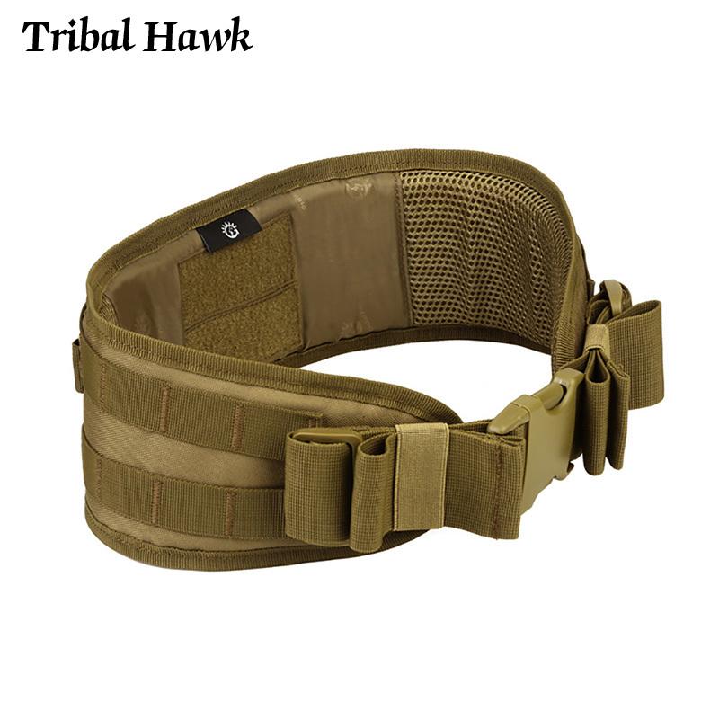 Chiến Thuật Quân Đội Dây Quân Airsoft Molle Mềm Lót Thắt Lưng Nam Săn Đa Sử Dụng Rộng Bụng Phụ Kiện Thiết Bị