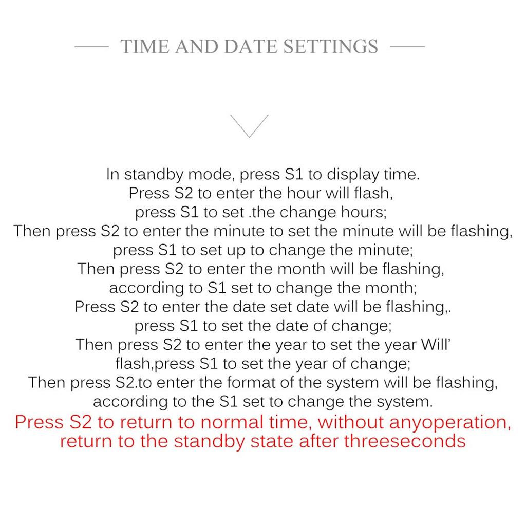 Smart Band Watch Bracelet Wristband W/ Digital Display