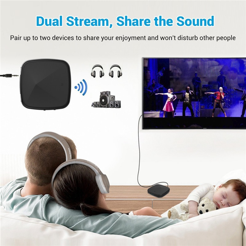 ROGTZ Thiết Bị Thu Phát Nhạc Không Dây Bluetooth 5.0 JRBC05 Hỗ Trợ Cổng Optical - Hàng Nhập Khẩu