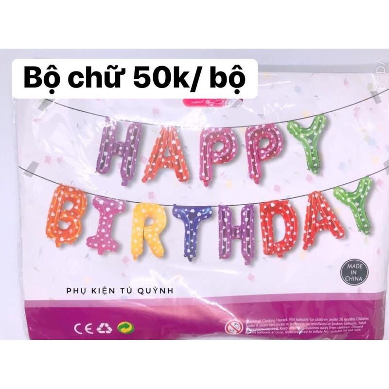 Bóng chữ happy birthday