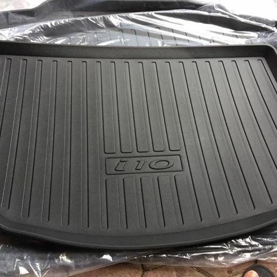 Lót cốp nhựa dẻo I10 hatchback 2015-2020.