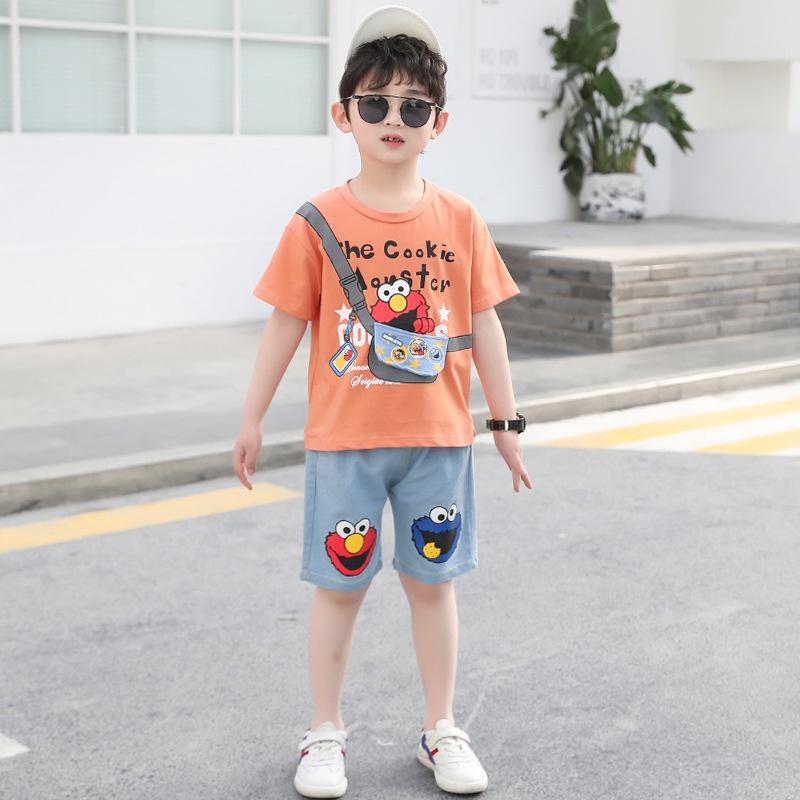 BSN5 Size 80-110 (6-18kg) Set bộ bé trai (Áo thun - quần jean đùi) Thời trang trẻ Em HÀNG QUẢNG CHÂU