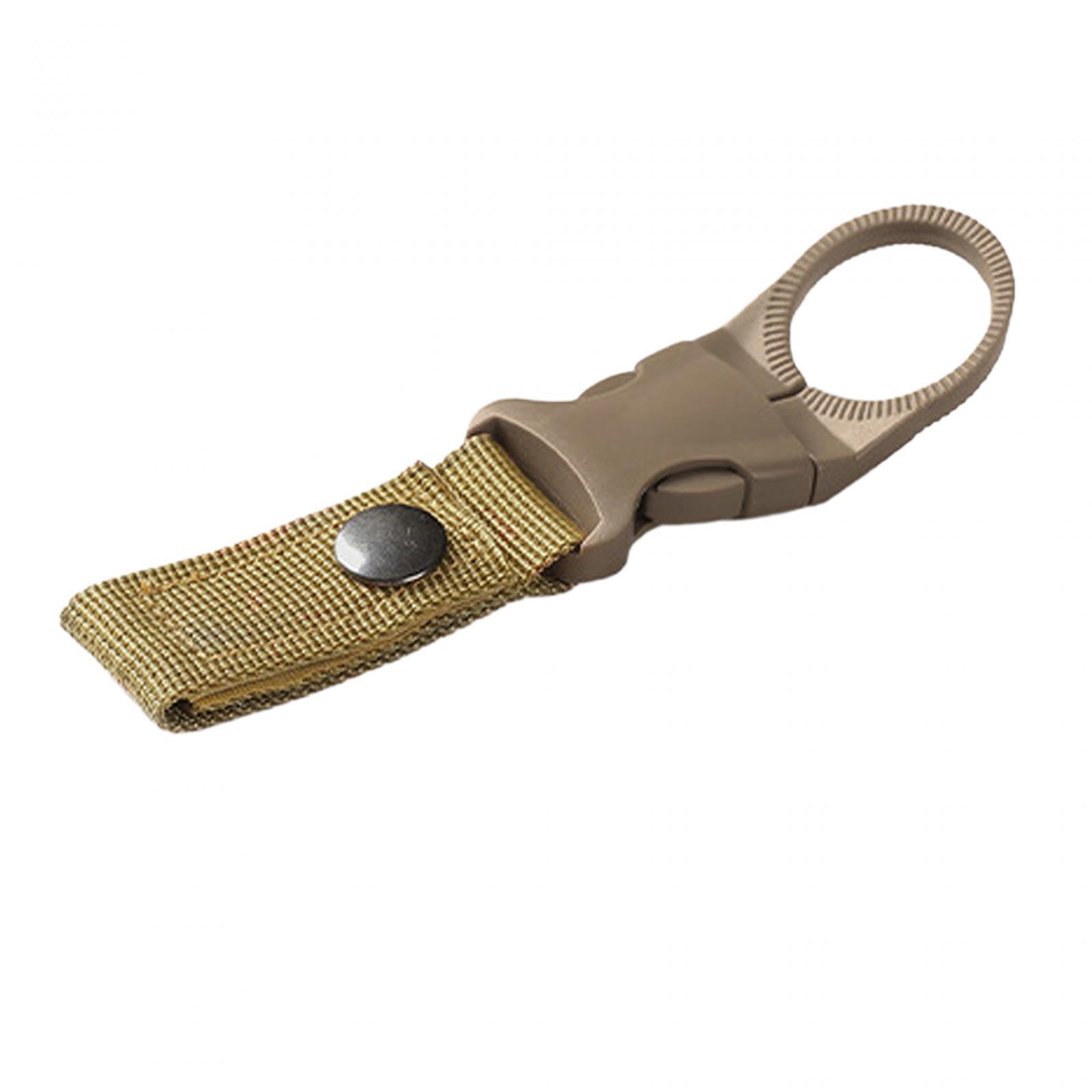 Outdoor Camping Water Bottle Holder Clip Hiking Carabiner Belt Buckle