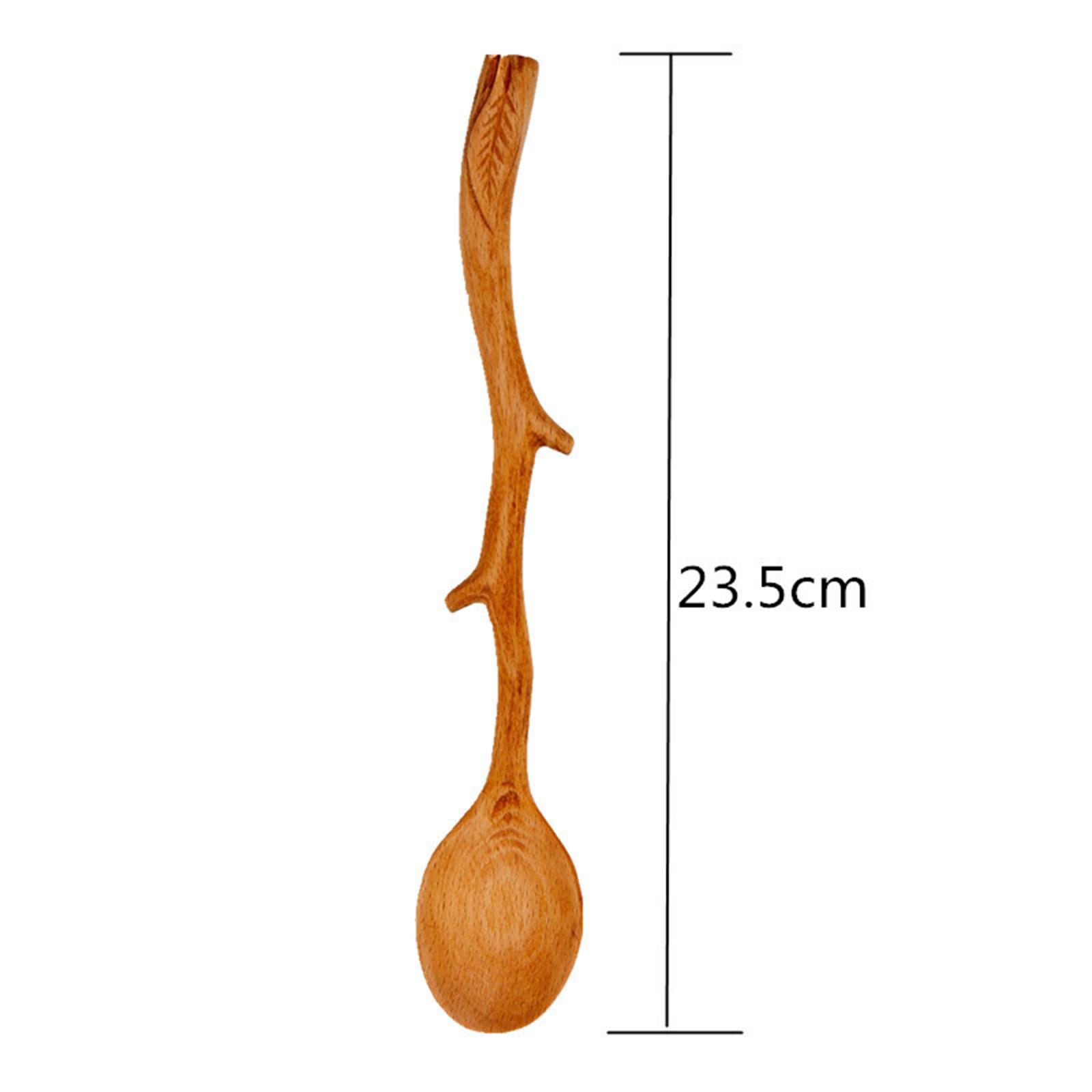 Soup Spoon Tableware Beech Spoons Coffee Stirring Spoon for Household Home