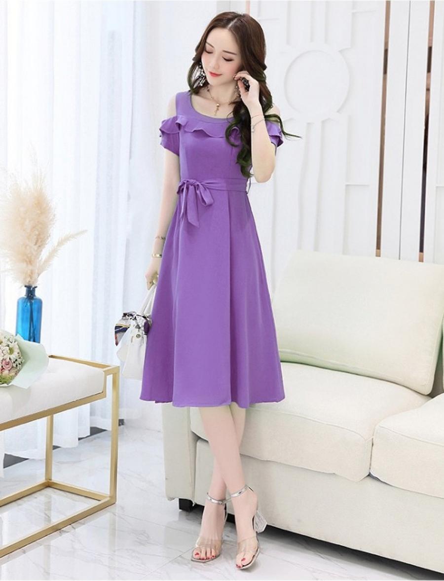 Đầm xòe xinh xắn thắt nơ NT6277N