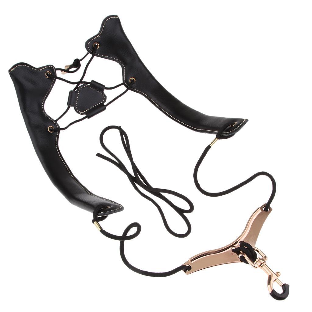 Leather Saxophone Neck Shoulder Strap Padded Belt Wind Instrument Accessory