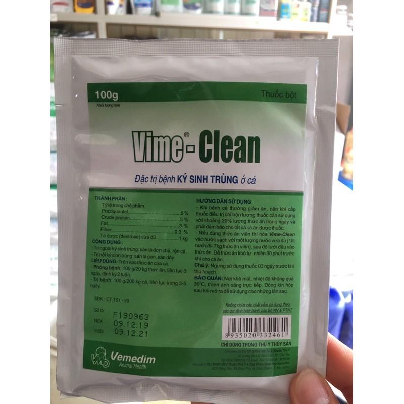 Ký sinh trùng trên cá, vime clean 100g/ gói