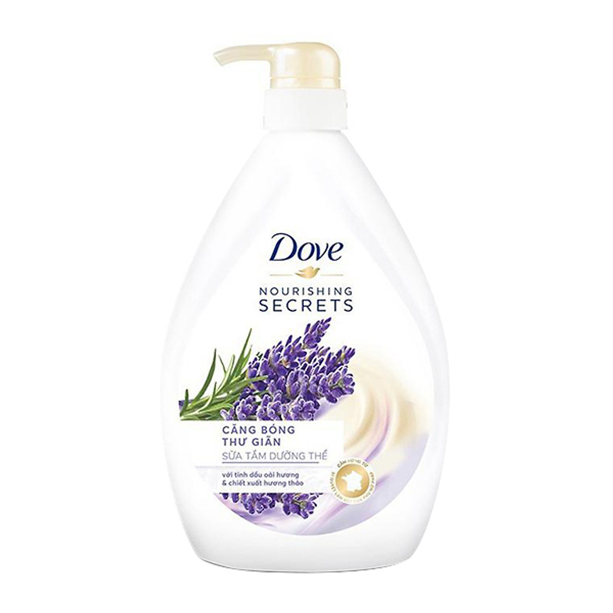 Sữa Tắm Dưỡng Thể Từ Thiên Nhiên 530G Dove Căng Bóng Thư Giãn Với Chiết Xuất Lavender Và Hương Thảo