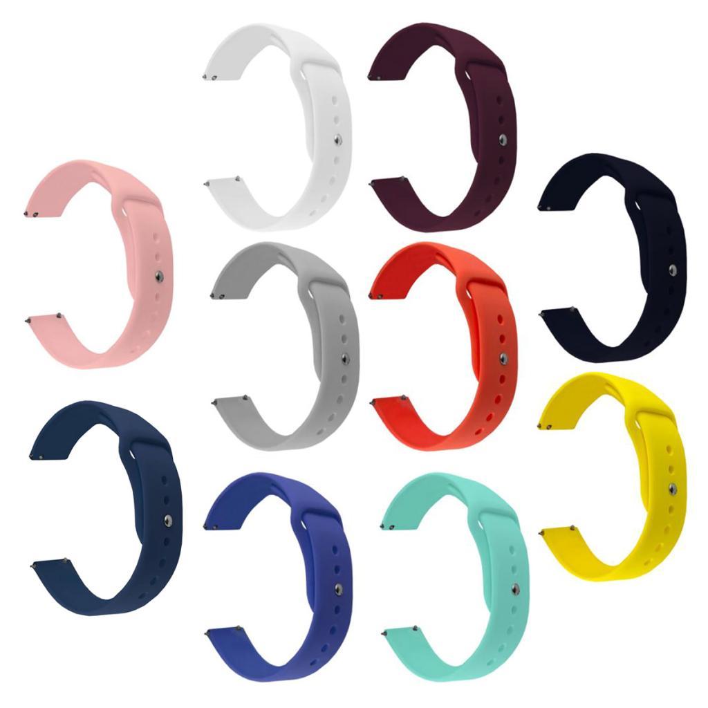 20mm Quick Release Silicone Replaces Watch Band Bracelet Strap