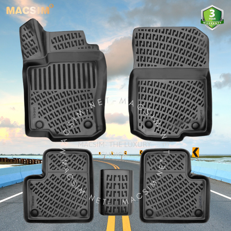 Thảm lót sàn ô tô nhựa TPU Silicon Mercedes M-Class W166 third generation/GLE-Class 2011-2015/2015-2019 facelift Nhãn hiệu Macsim