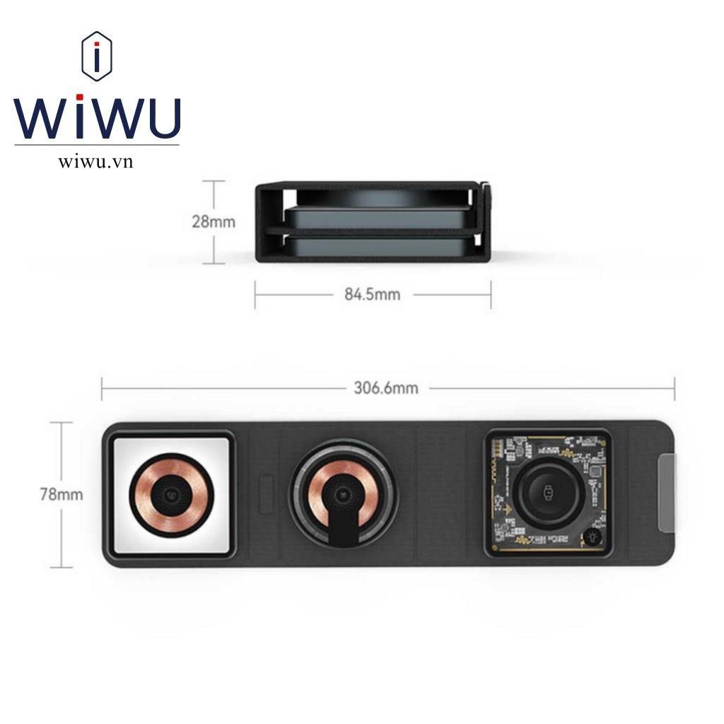 WIWU Triple Wireless Charger 3 in 1 – Đế sạc nhanh gập gọn cho 3 thiết bị cùng lúc , trong suốt lộ cơ cực chất - Hàng chính hãng