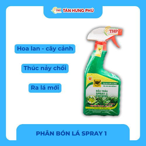 Phân Bón Lá Cao Cấp có chất Điều Hòa Sinh Trưởng Đầu Trâu SPRAY-1 Bình 500ml