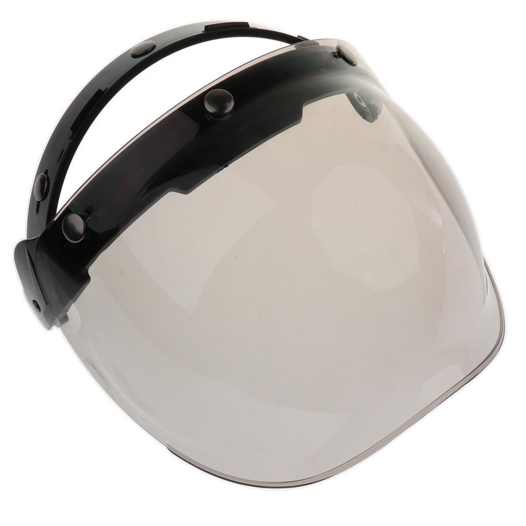 2x3-Snap Bubble Wind Shield Visor for Bonanza Motorcycle Helmets 4