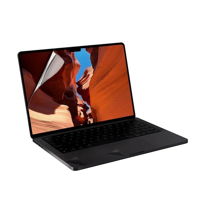 Bộ dán full dành cho Macbook Pro 16&quot; M3 2024 màu đen JCPAL MacGuard  - Hàng Chính Hãng