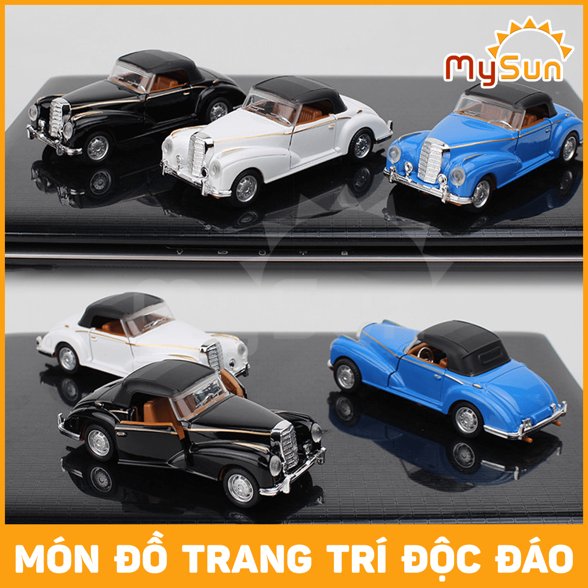 Mô hình xe hơi ô tô kim loại xe oto cổ điển đồ chơi 1:32 mini có nhạc giá rẻ