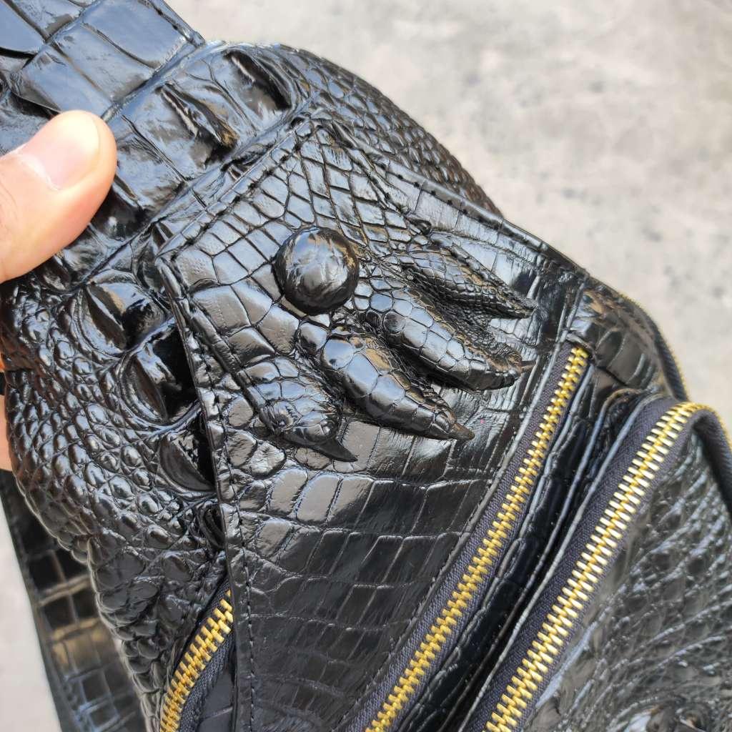 Túi đeo chéo Nam cá tính. Da cá sấu có Móng đẹp nổi bật!