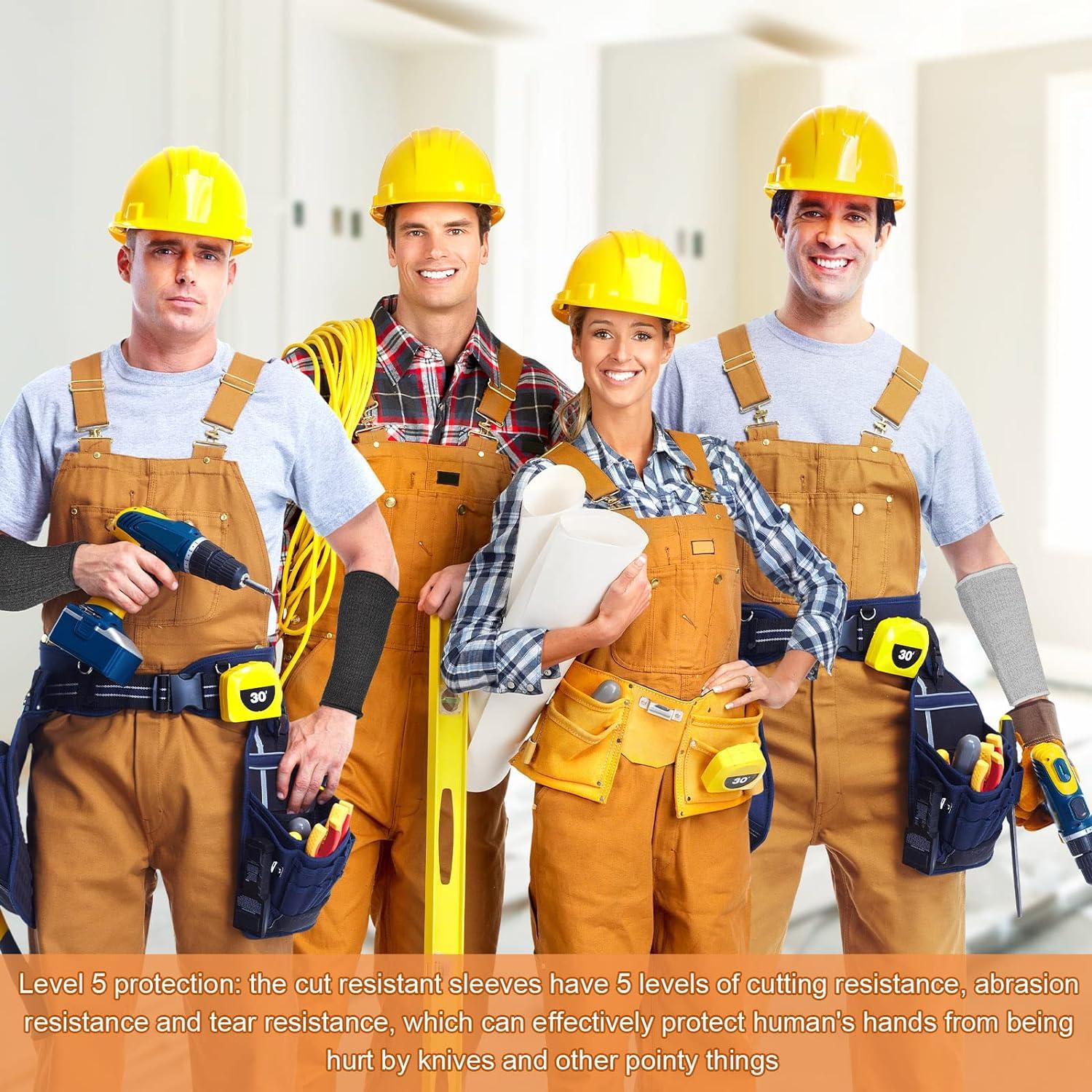 4 cặp bảo vệ cánh tay cho da mỏng và bầm tím Băng bảo vệ cánh tay chịu nhiệt cắt và bỏng Bảo vệ cẳng tay cho nữ nấu ăn làm vườn