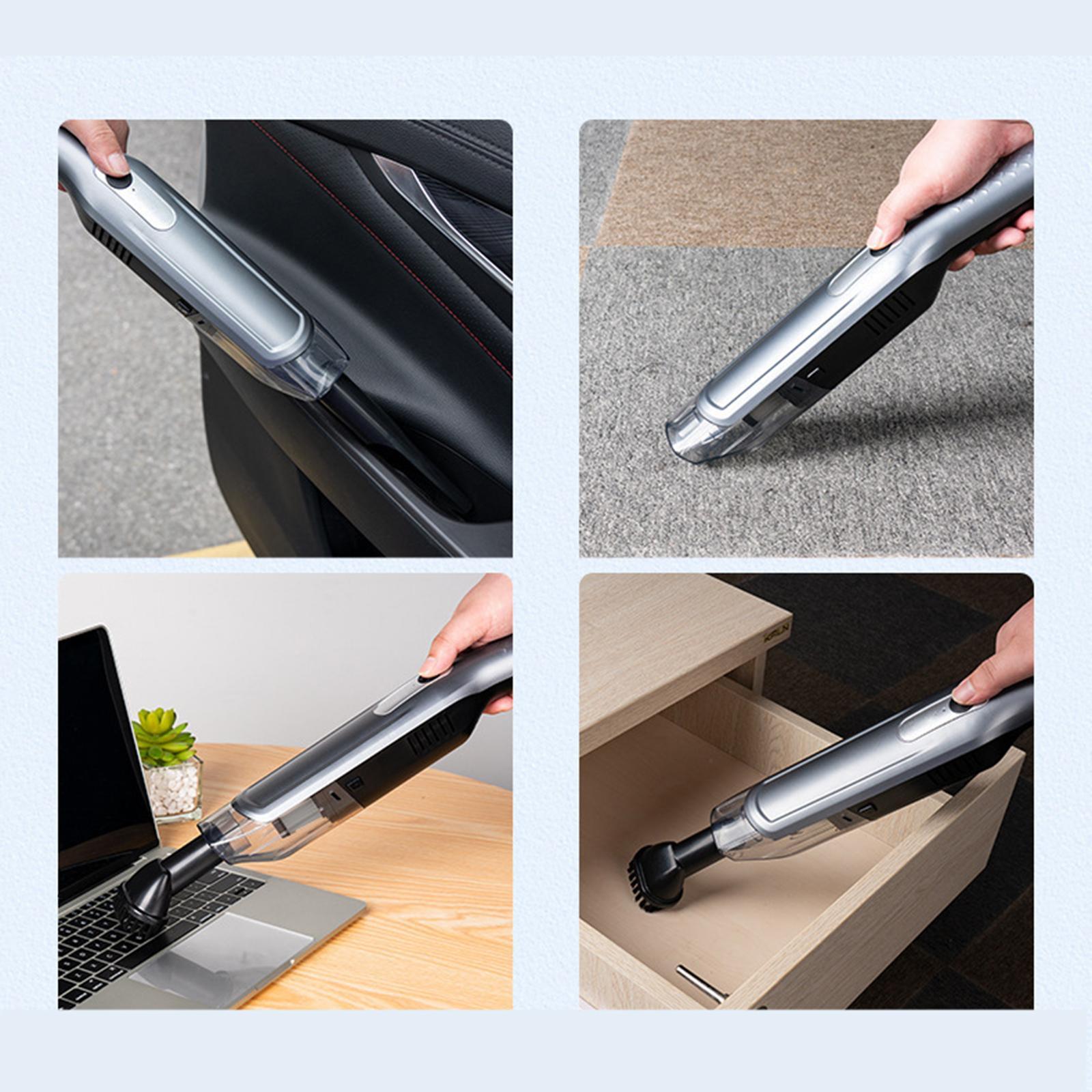 Handheld Vacuum Cleaner Hand Held Cordless Vacuum Cleaner Fittings Rechargeable Multipurpose Car Vacuum Cleaner for Sofa Office Vehicle
