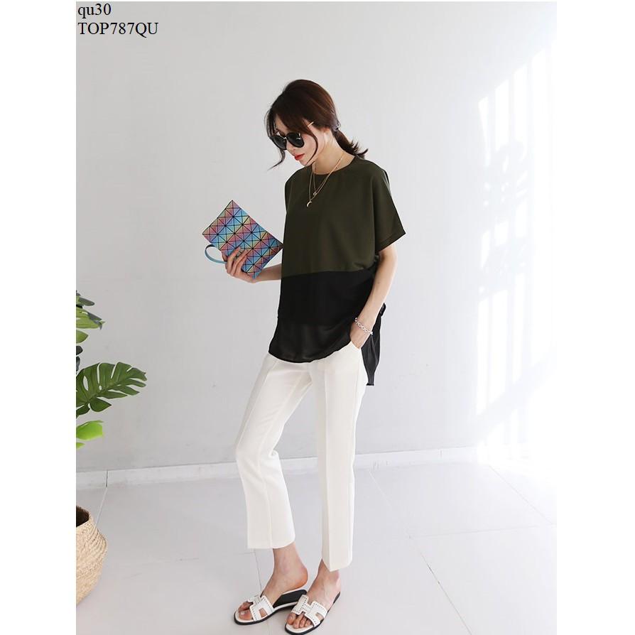 TOP703 ÁO KIỂU NỮ FORM DÀI