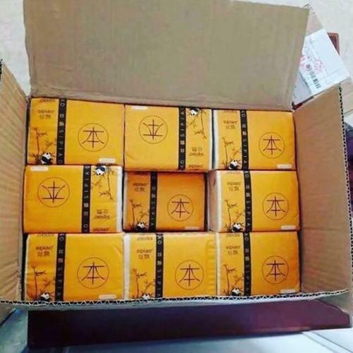 THÙNG 30 GÓI GIẤY ĂN GẤU TRÚC CHÍNH HIỆU SIPIAO ( 300 TỜ/GÓI )