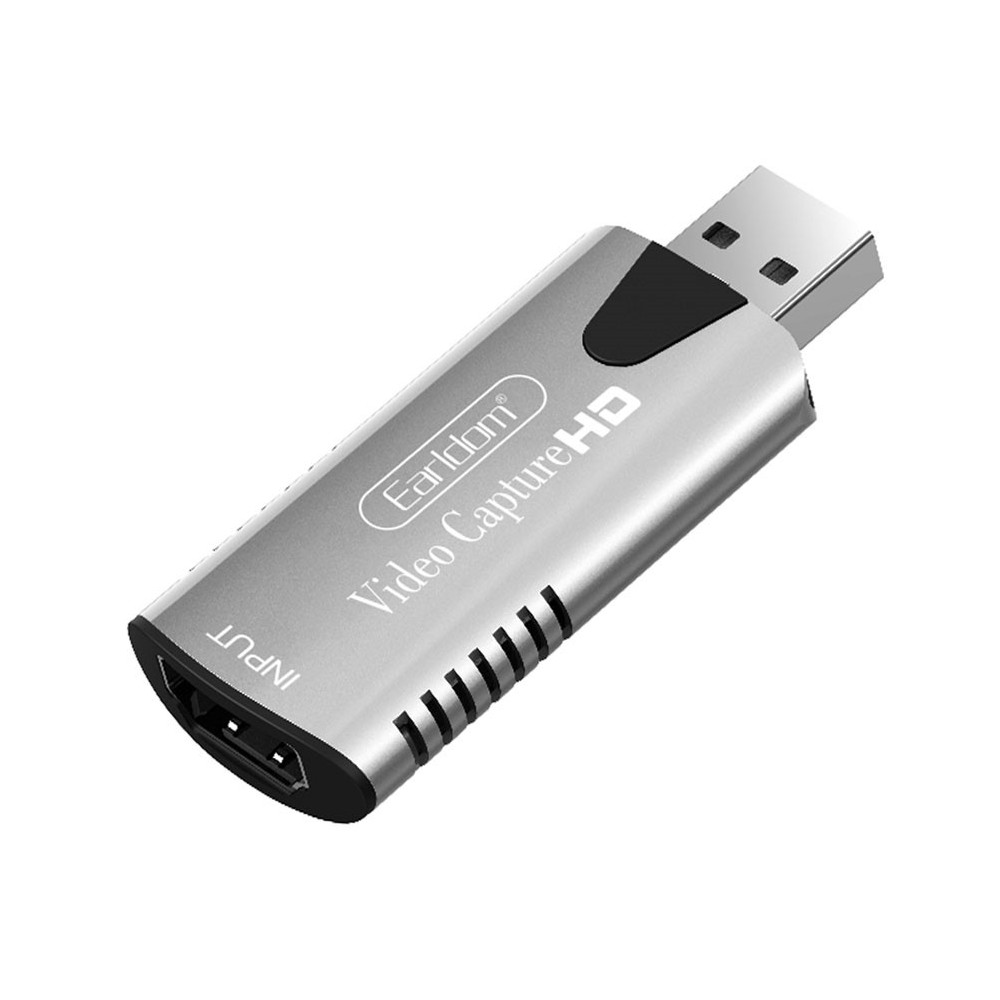 Bộ Chuyển HDMI to USB Video Capture Earldom W16 - Hỗ Trợ Live Stream, Ghi Hình Từ Điện Thoại, Camera, PS4, XBOX - Hàng Chính Hãng
