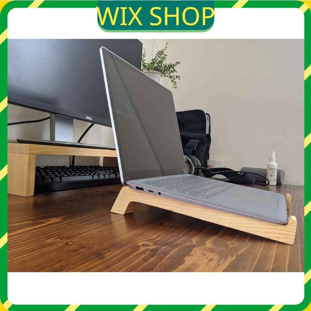 Giá đỡ Laptop gỗ , mẫu đơn giản và tản nhiệt. kệ đỡ gỗ Macbook đủ size
