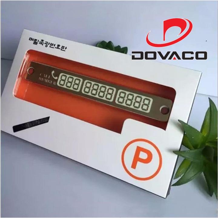 Bảng số điện thoại gắn táp lô ô tô khi đỗ xe V2
