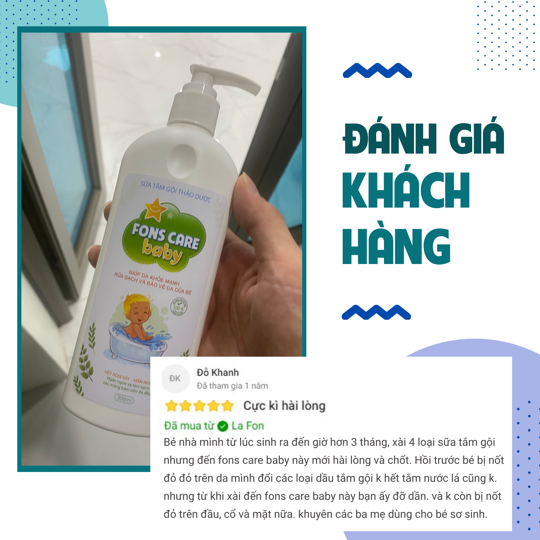 Combo 3 Chai Sữa Tắm Gội Chiết Xuất Thảo Dược Cho Bé Fons Care Baby